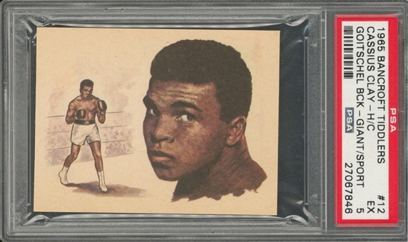 1965 Bancroft Tiddlers "Giants of Sports" Cassius Clay (Muhammad Ali)/Front – PSA EX 5